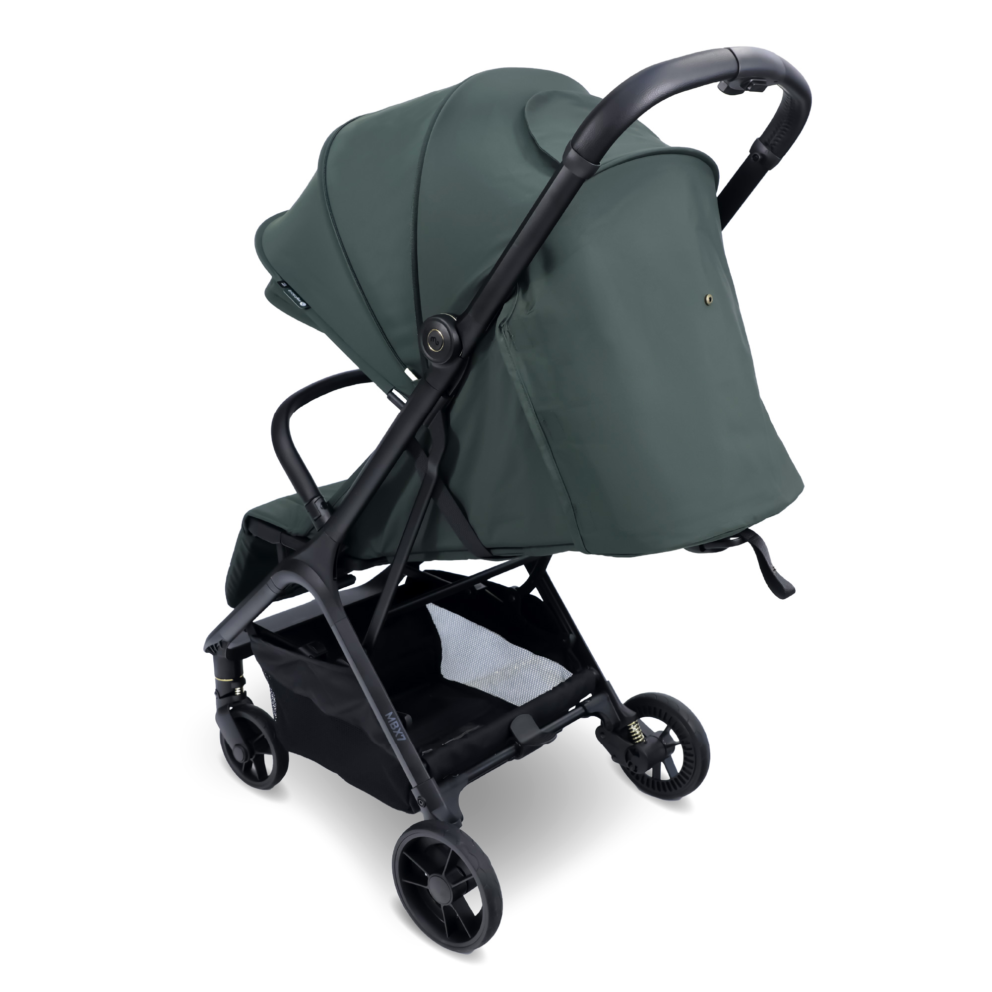 Mybabiie MBX7 Plus Auto-Fold Stroller - GREEN - Image 3
