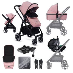 Miniuno Ventoura Travel System & Isofix Base - Pink