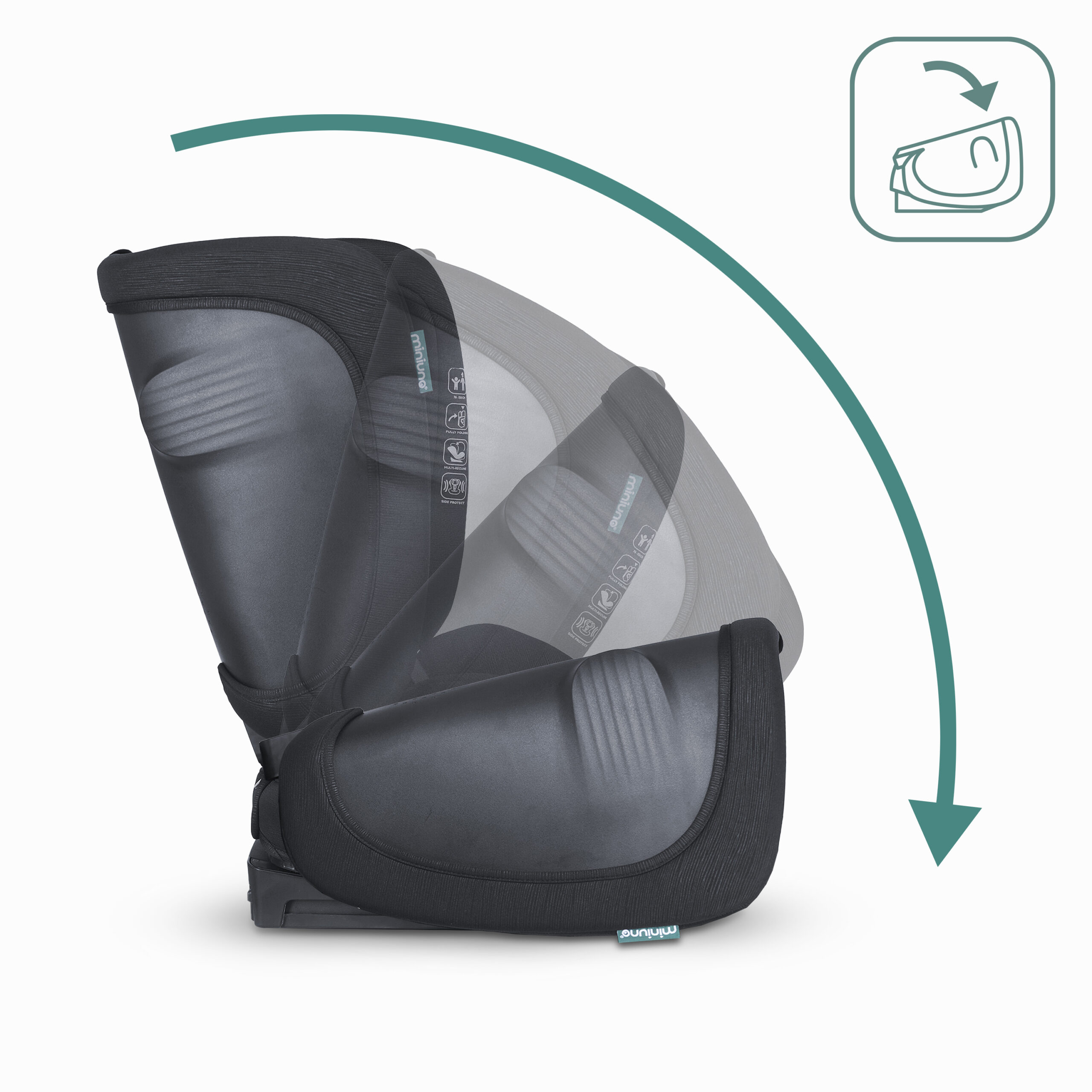 Miniuno NiftiieFix R129 Folding Car Seat - Image 6