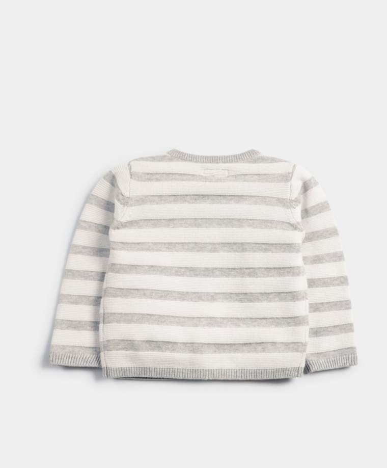 Mamas & Papas Striped Knitted Cardigan - Image 2