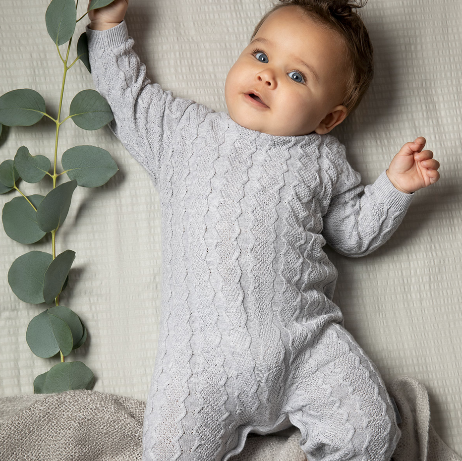 Silver Cross Knit Romper - Image 2