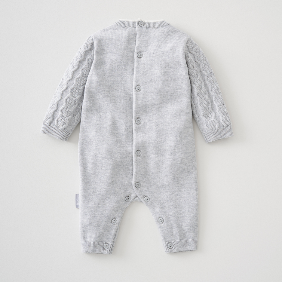 Silver Cross Knit Romper - Image 3