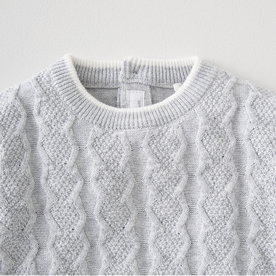 Silver Cross Knit Romper - Image 4