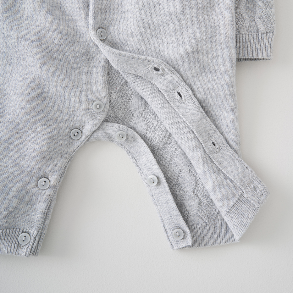 Silver Cross Knit Romper - Image 5