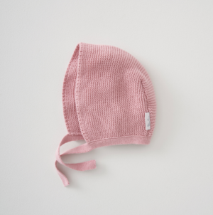 Silver Cross Knitted Bonnet