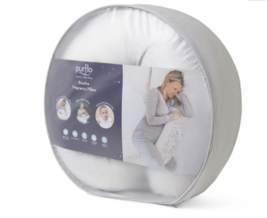 Purflo Breathe Pregnancy Pillow - Minimal Grey