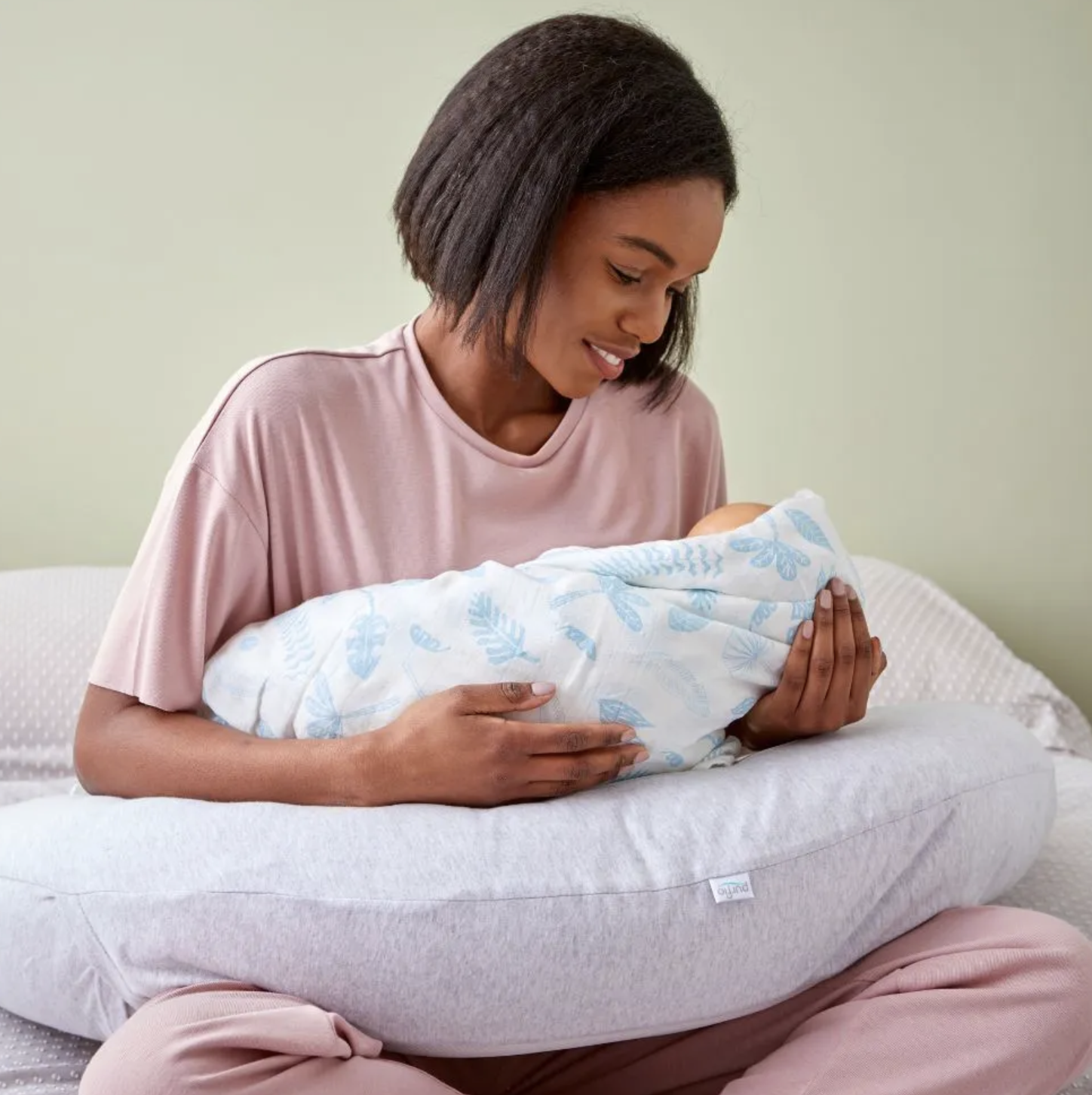 Purflo Breathe Pregnancy Pillow - Minimal Grey - Image 4