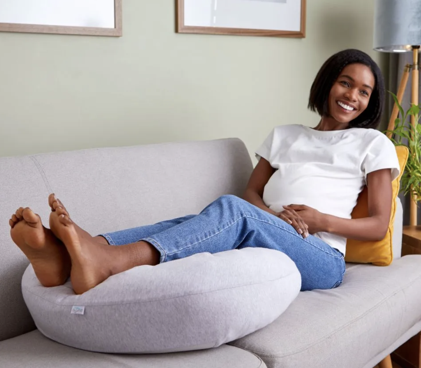 Purflo Breathe Pregnancy Pillow - Minimal Grey - Image 3