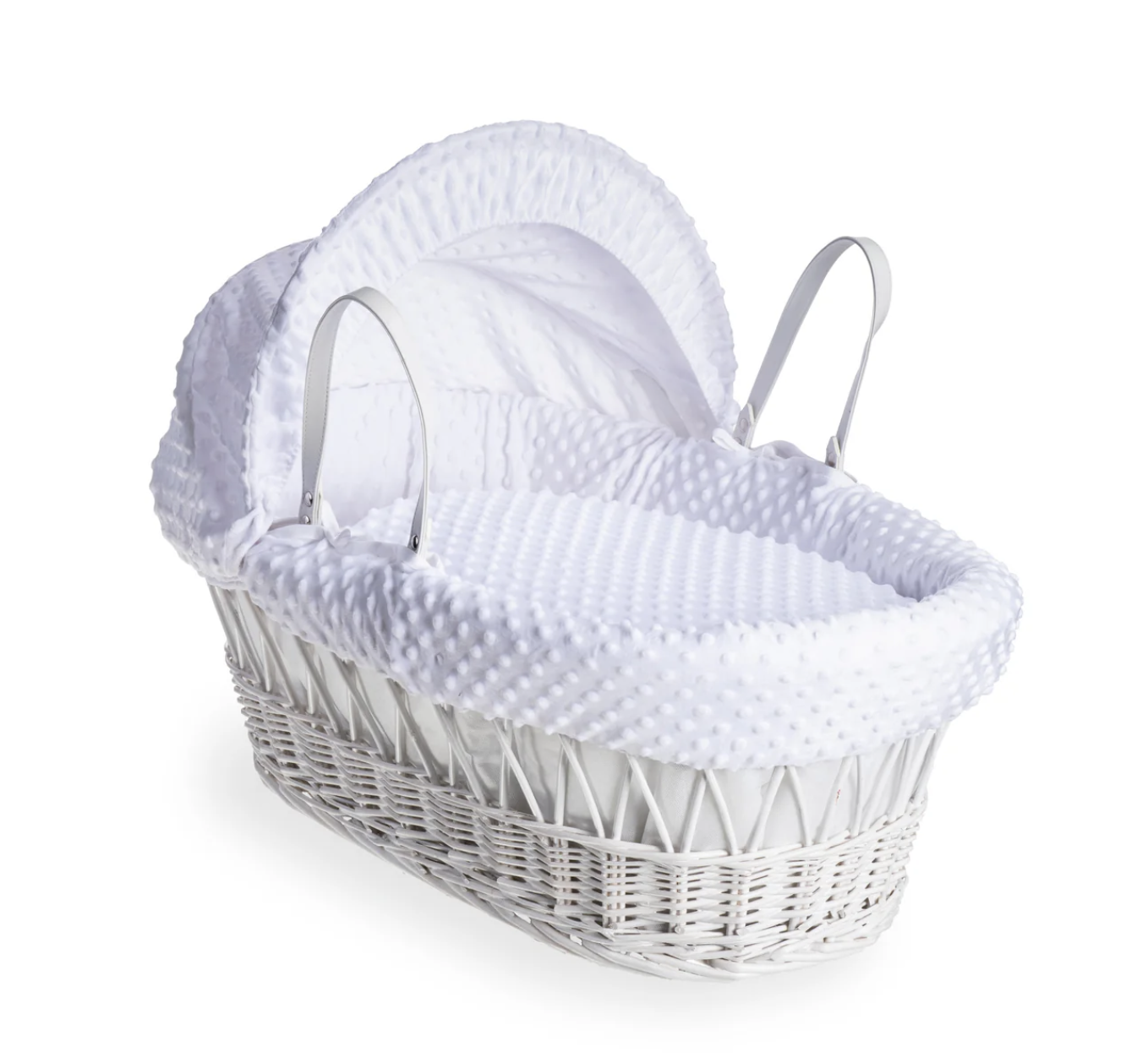 Clair De Lune Soft Dimple Moses Basket Starter pack - White