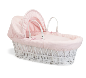 Clair De Lune Soft Waffle Moses Basket Starter pack - Pink