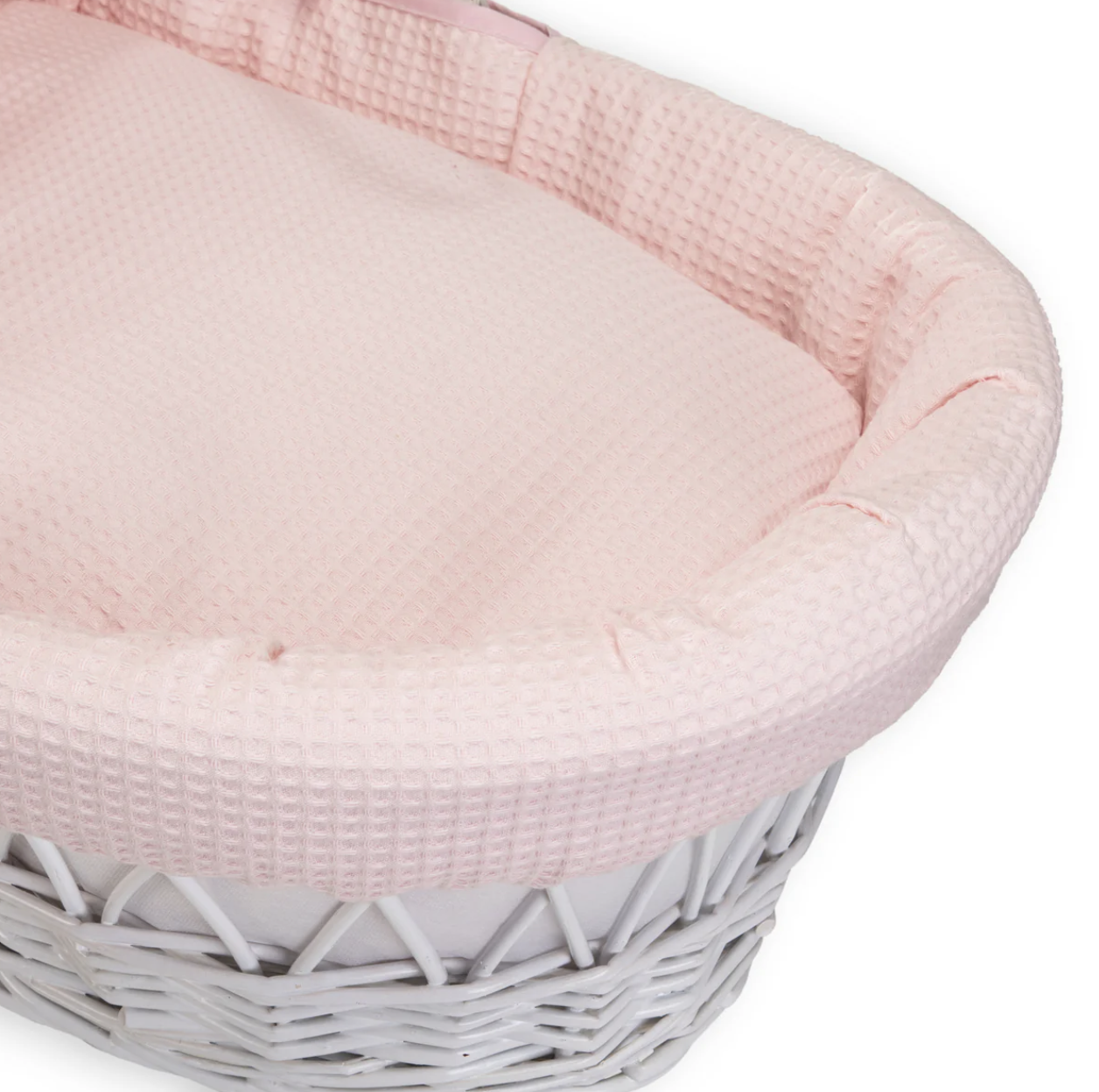 Clair De Lune Soft Waffle Moses Basket Starter pack - Pink - Image 5