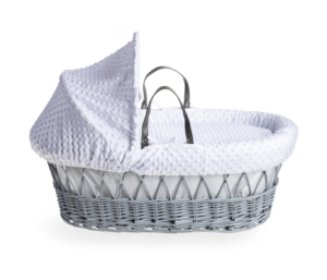 Clair De Lune Soft Dimple Moses Basket Starter pack - White