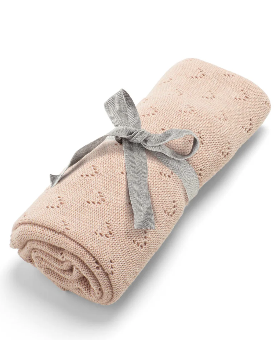 Mamas And Papas - Born to be Wild - Pink Pointelle Blanket - Image 3
