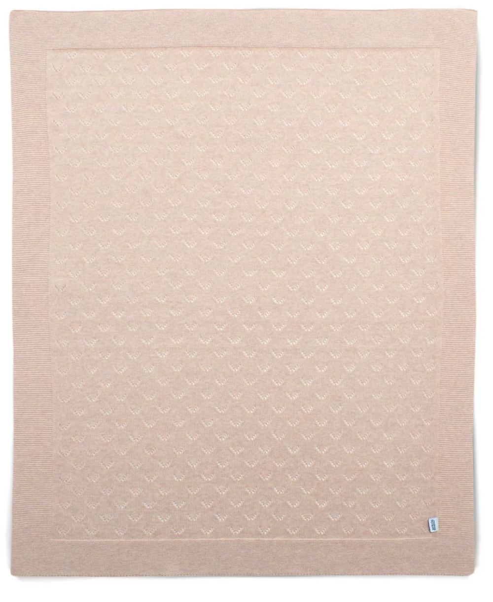 Mamas And Papas - Born to be Wild - Pink Pointelle Blanket - Image 2