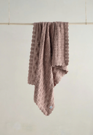 Mamas and Papas Knitted Blanket - Welcome to the World Wildflower
