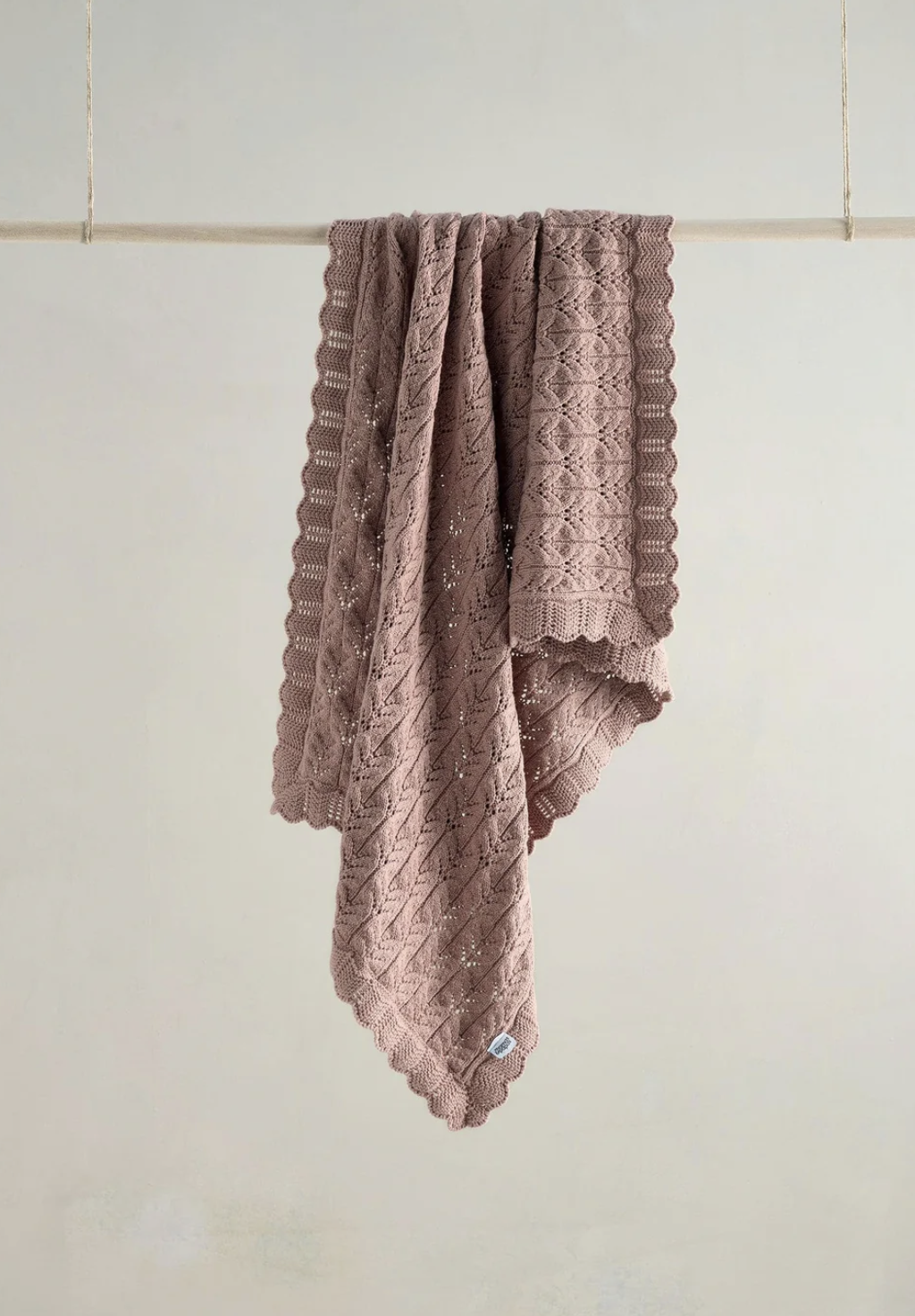 Mamas and Papas Knitted Blanket - Welcome to the World Wildflower