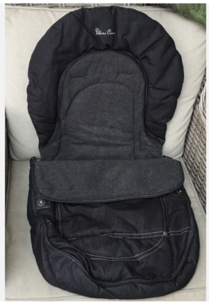 SILVER CROSS 3D BLACK DENIM FOOT MUFF