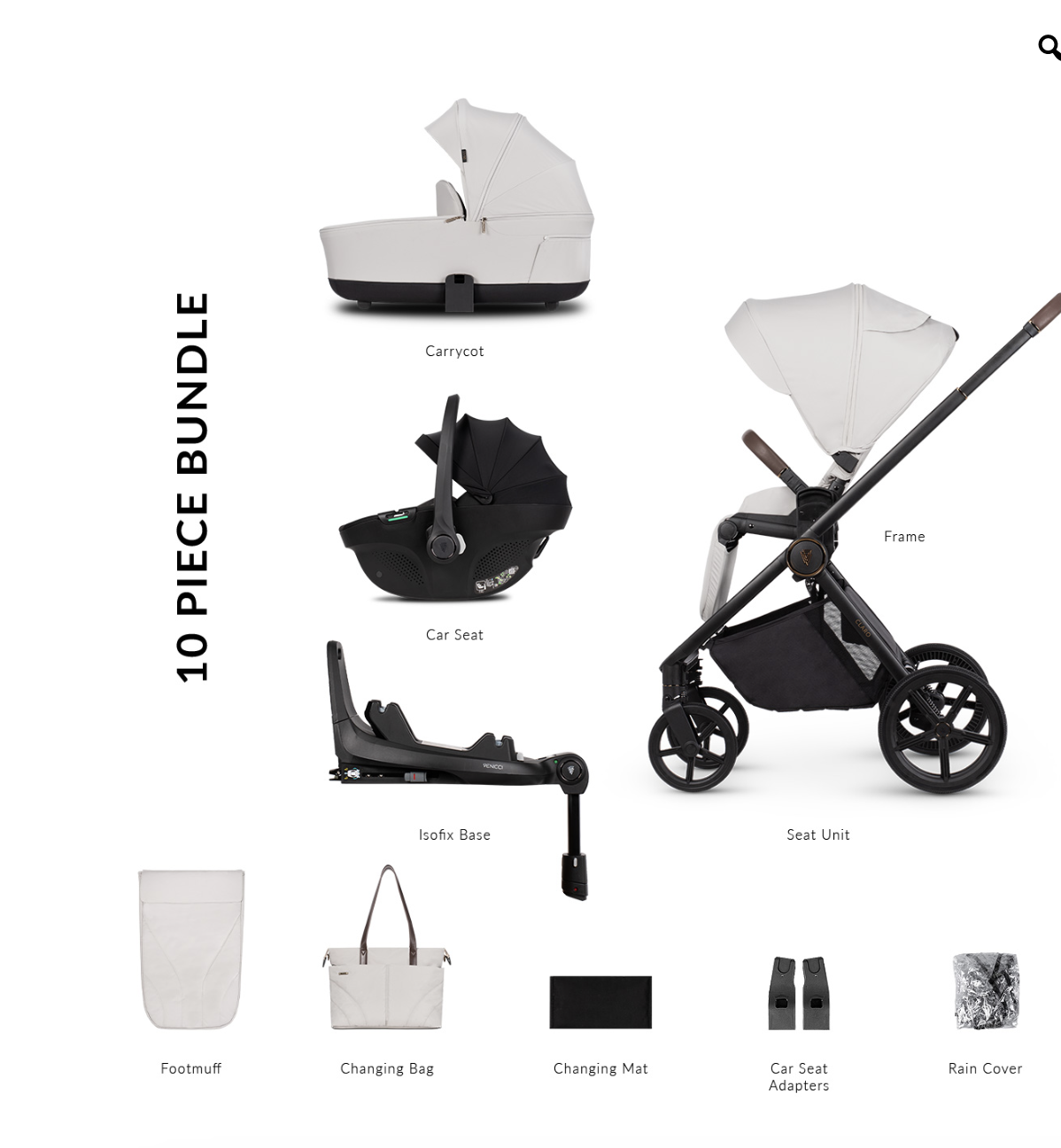 Venicci Claro Vanilla Pram Bundle