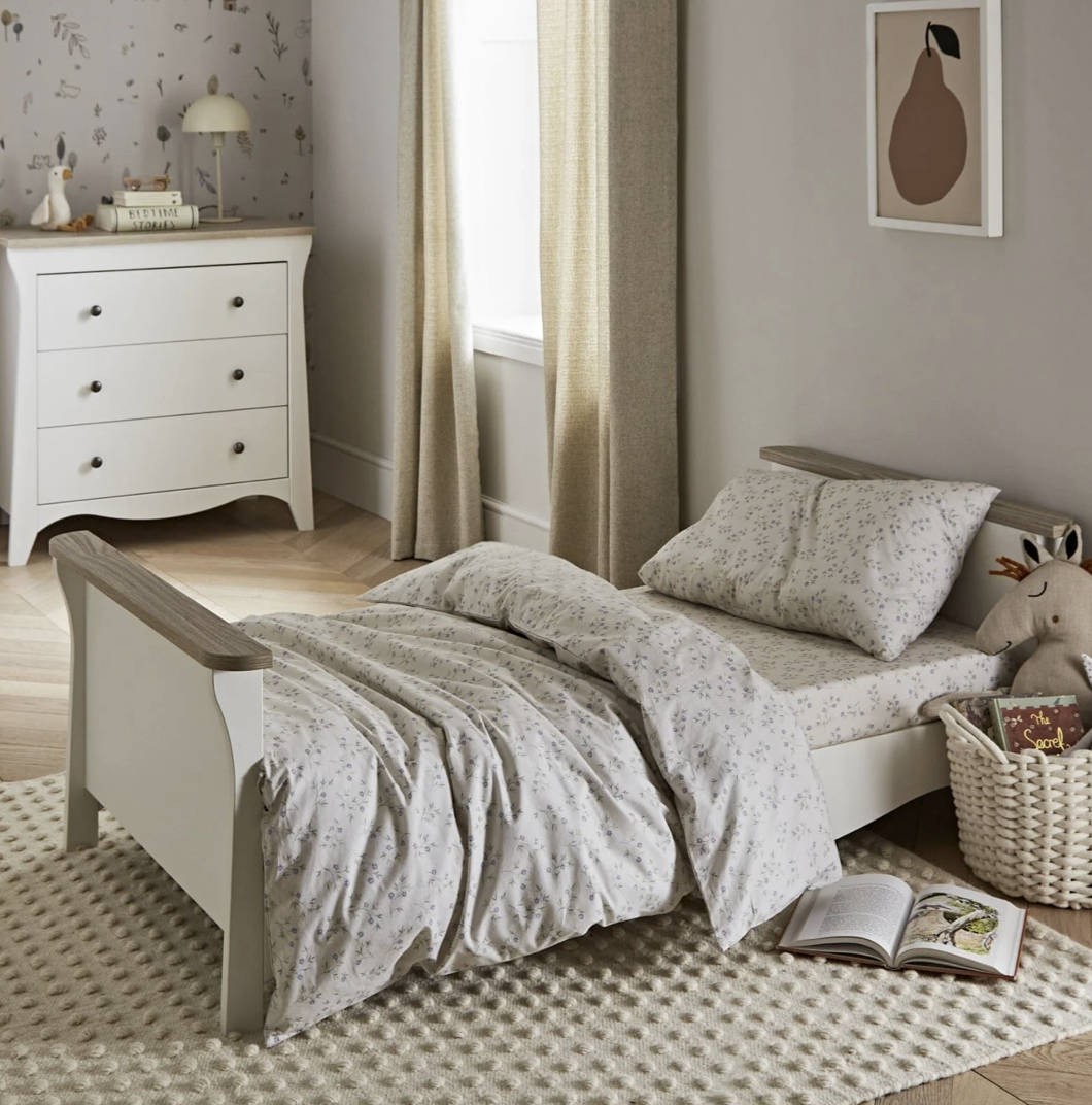 Cuddleco Clara 3 Piece Nursery Furniture Set - White & Ash - Image 6