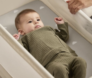 Snuz Crib Fitted Sheets 2 Pack Fitted Sheets Jersey Cotton Grey Cloud