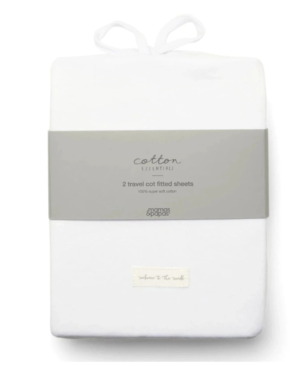 Mamas & Papas Travel Cot Fitted Sheets 2 pack Travel Cot Fitted Sheets