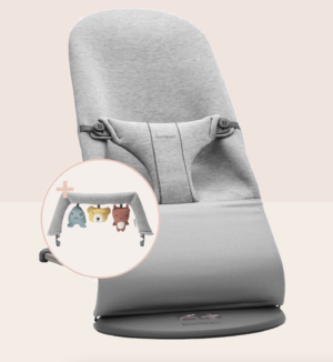 BabyBjorn Bouncer Bundle with Toy - Light Grey 3D Mesh