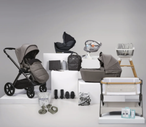 Bababing Complete Bundle Pram-Car seat-isofix Base-Highchair-Next To Me Bedside Crib