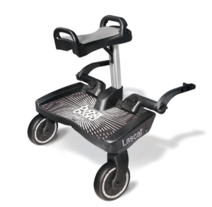 Lascal BuggyBoard® Maxi Plus - Black with Grey Saddle
