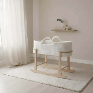 Crochet Moses Basket With Rocking Stand