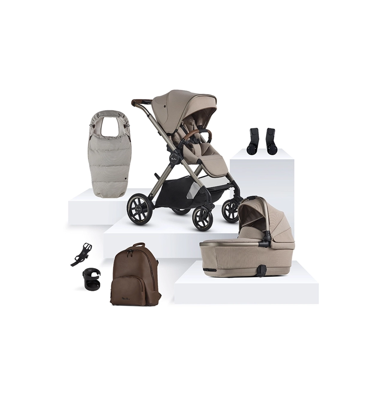 Silver Cross Reef 2 Special Edition Travel System Accessory Bundle - Frappe