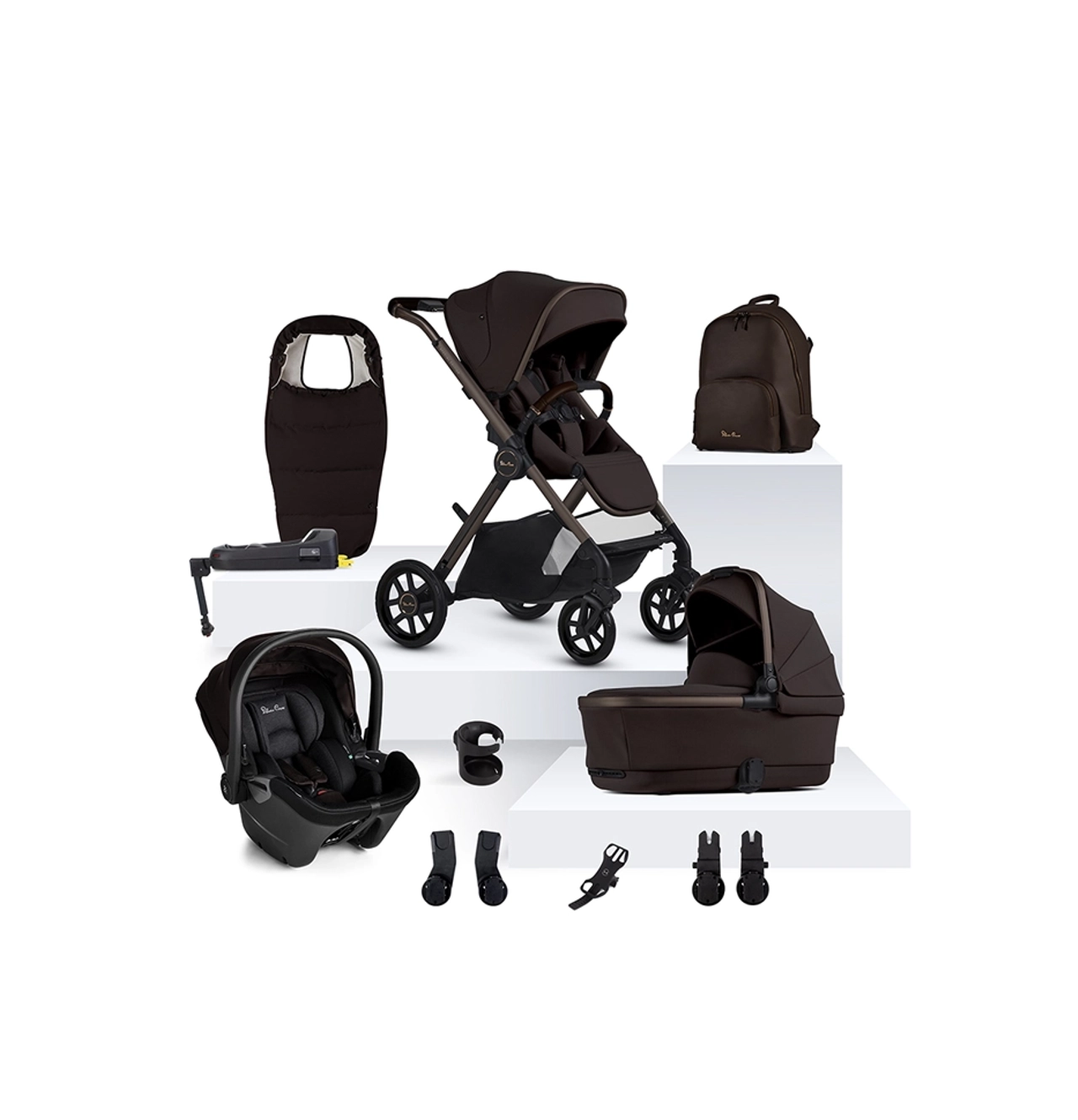 Silver Cross Reef 2 Special Edition Travel System Ultimate Bundle - Ganache