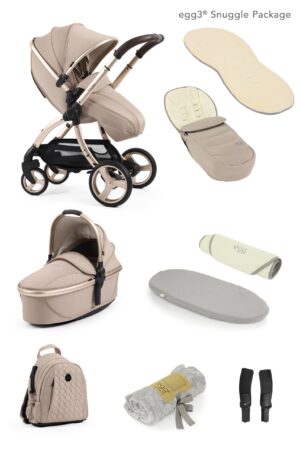 egg3® Stroller 9 Piece Snuggle Bundle - Feather