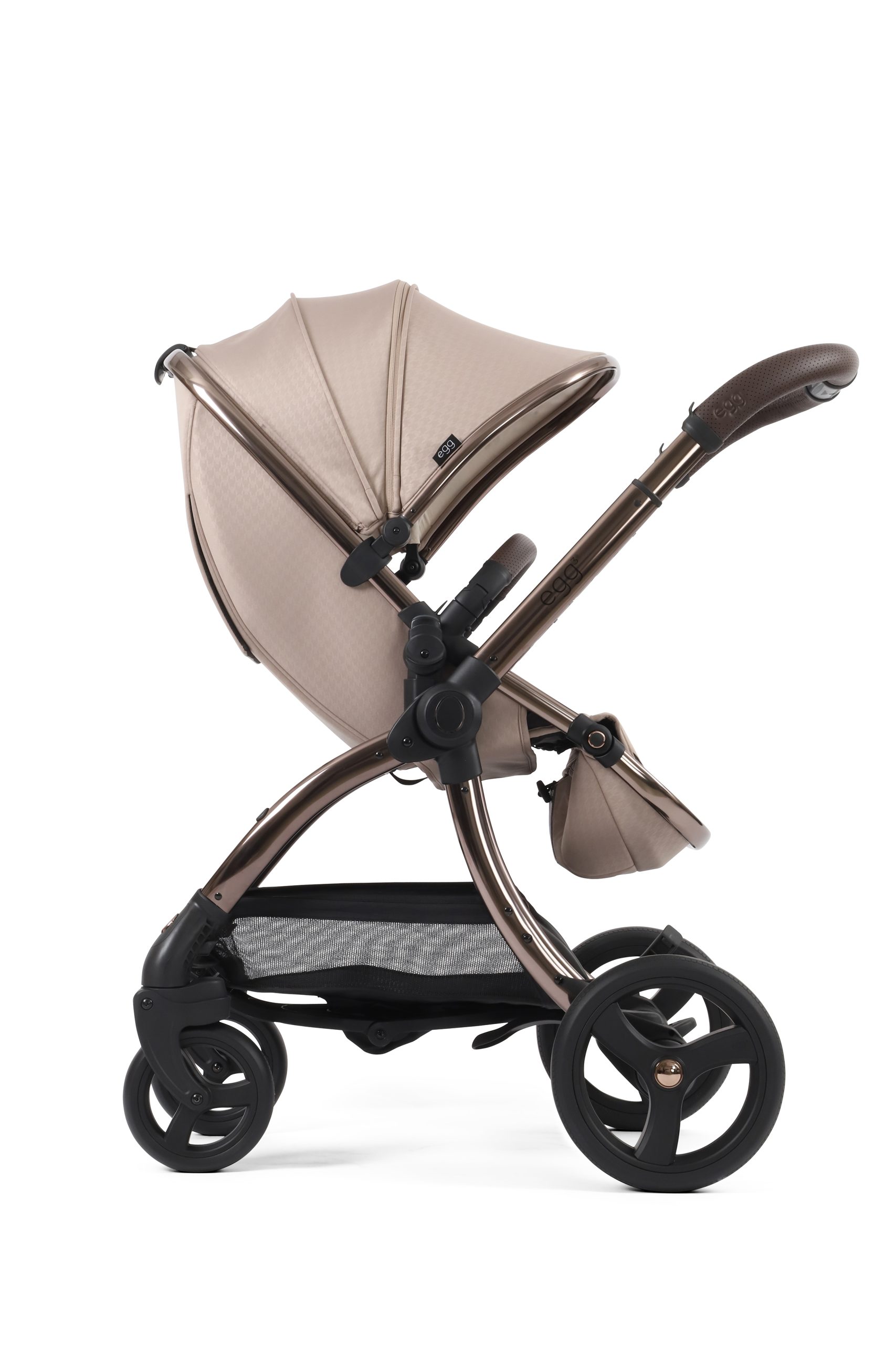 egg3® Special Edition Stroller 9 Piece Snuggle Bundle - Houndstooth Almond - Image 4