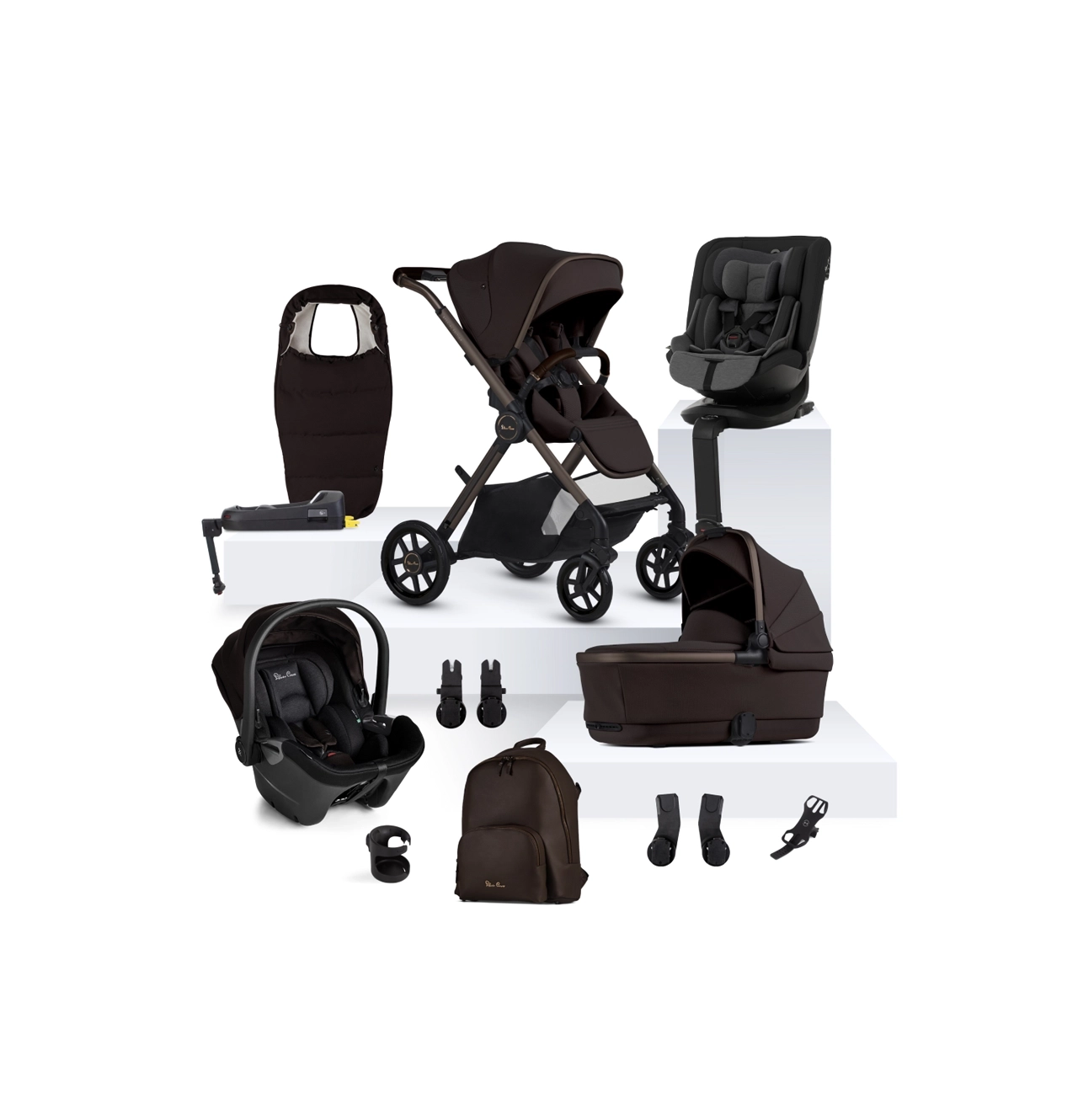 Silver Cross Reef 2 Special Edition Travel System Ultimate Motion Bundle - Ganache