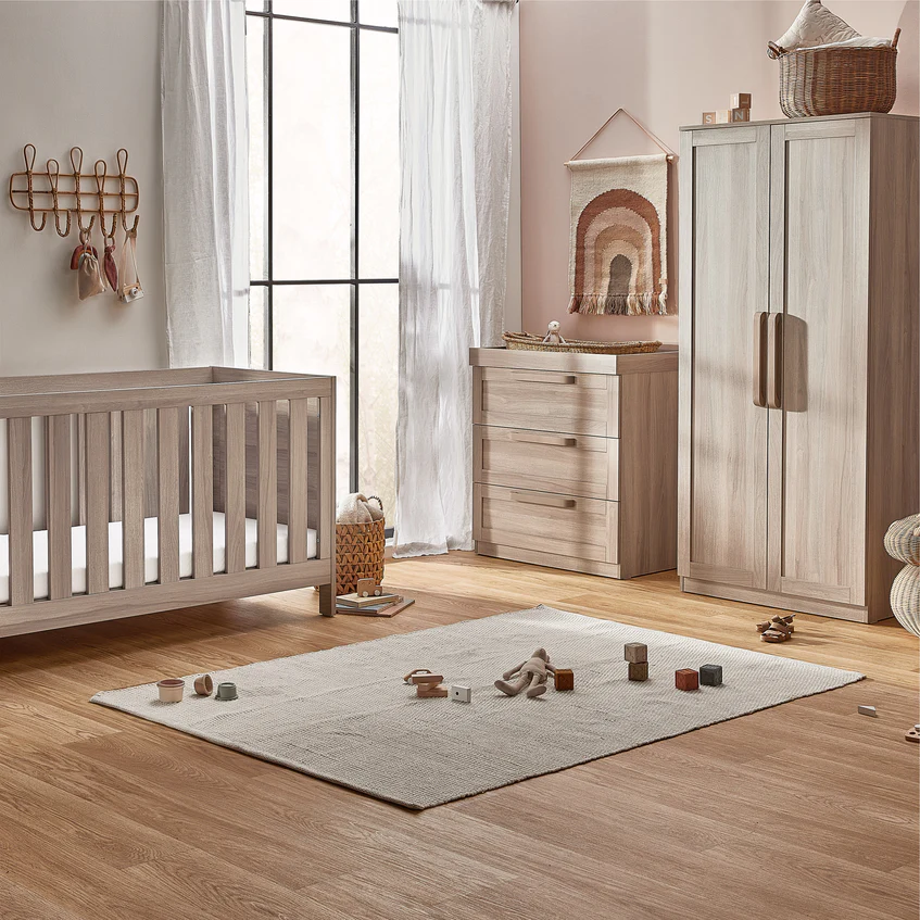 Bromley Oak 3 Piece Nursery Room Set With Mattress - Image 7