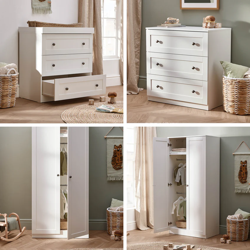 Bromley White 4 Piece Nursery Room Set - Image 3