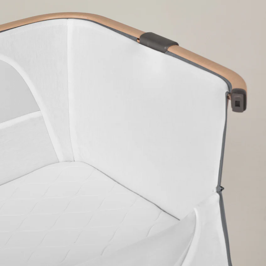 Lunar Bedside Crib Whisper Grey - Image 6