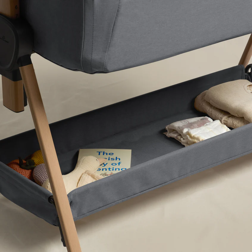 Lunar Bedside Crib Whisper Grey - Image 4