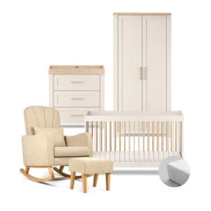 Seville 4 Piece Nursery Room Set With Mattress