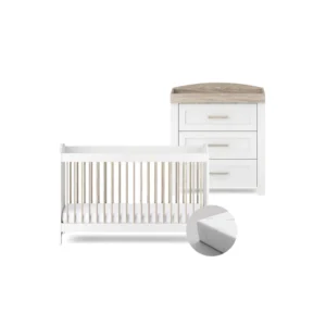 Valencia 2 Piece Nursery Room Set With Mattress
