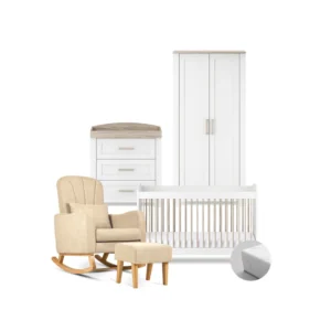 Valencia 4 Piece Nursery Room Set With Mattress