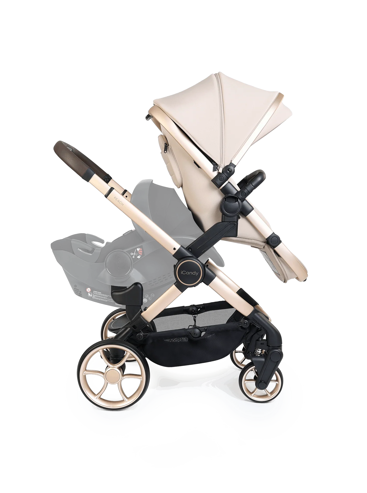 Peach 8 Pushchair and Carrycot - Double - Image 7