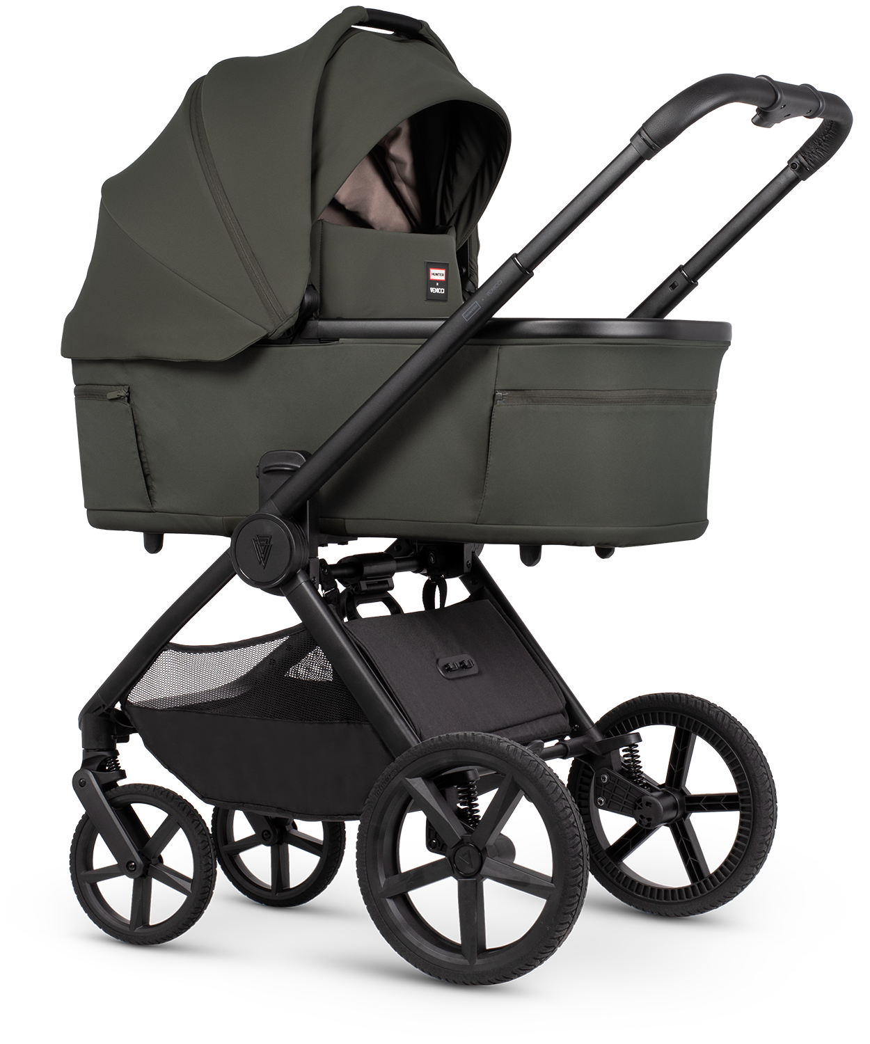 Hunter x Venicci Upline 3 Dark Olive Pram