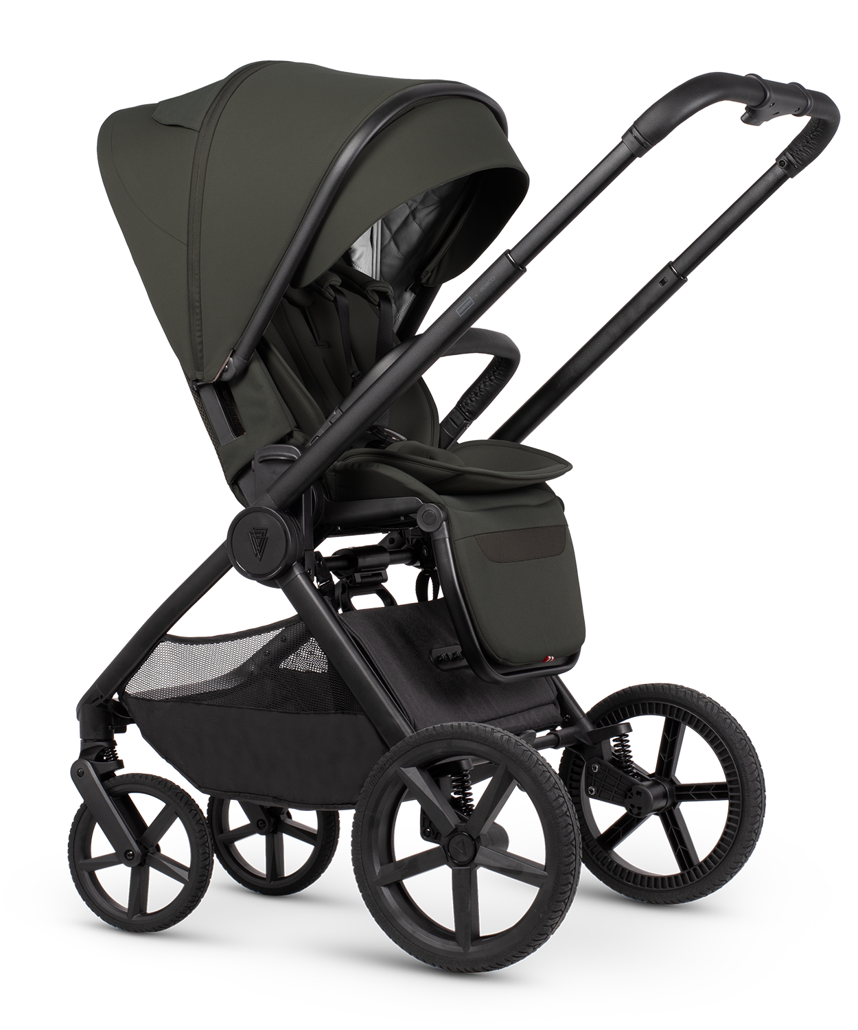 Hunter x Venicci Upline 3 Dark Olive Pram - Image 5