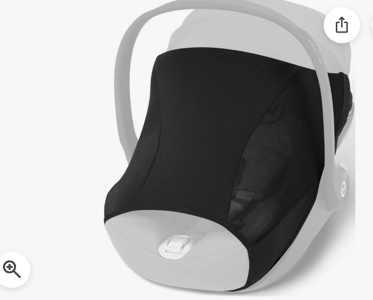 Cybex Cloud/Aton sun canopy/shade UV protection - Image 3