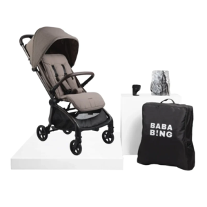 Bababing | imi Travel Pushchair | Auto Fold Compact Stroller | Minky