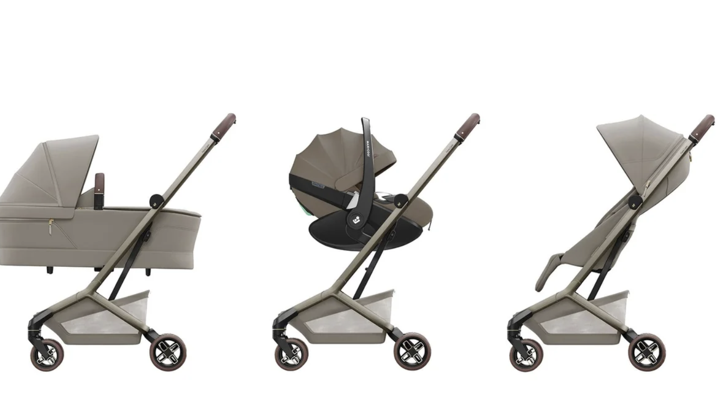 Maxi-Cosi Fame Cabin Stroller & Raincover - Sapphire Sand - Image 2