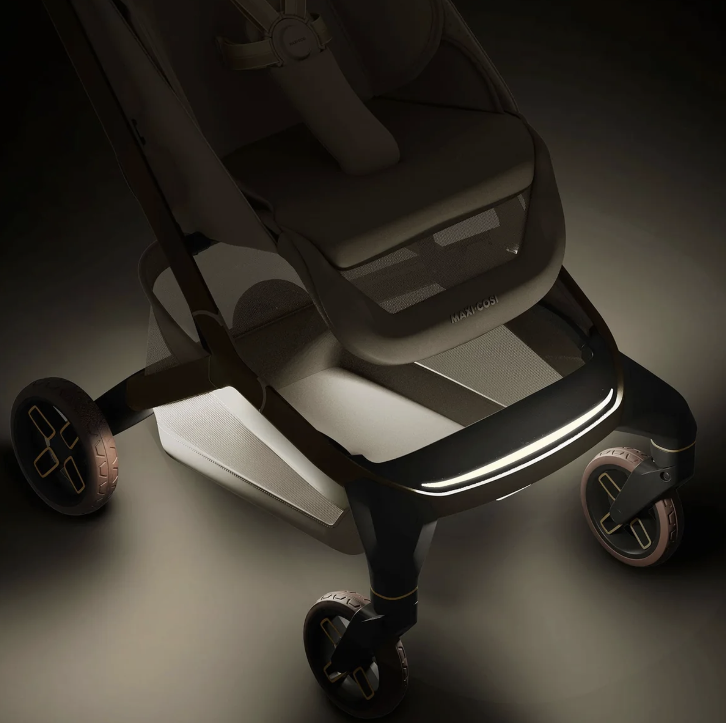Maxi-Cosi Fame Cabin Stroller & Raincover - Sapphire Sand - Image 3
